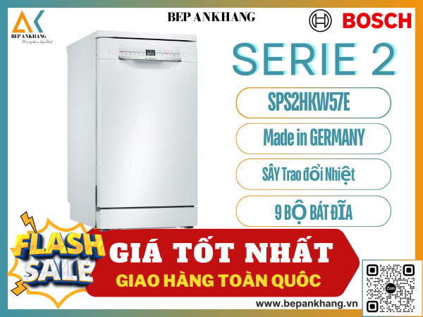 Máy Rữa Chén Bosch Độc lập Serie 2 SPS2HKW57E - Made in Poland